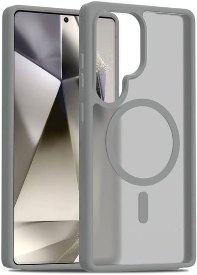 Solidenz Hoesje - Geschikt voor Samsung Galaxy S25 Ultra - FrostMag Backcover geschikt voor MagSafe - Titanium