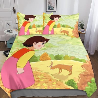 Heidi Het Meisje Uit De Alpen BeddengoedHeidi Beddengoed CollectieHeidi En Familie Dekbedovertrek CollectieSlaapkamer Decoratie 155x220cm 3pcs