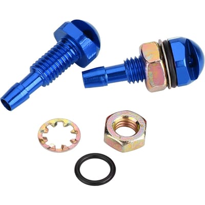 2 pièces Universel Alliage d'Aluminium Voiture Auto Pare-brise Avant Gicleur Lave-glace Bleu bleu