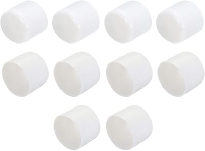 10 Stuks Witte Ronde Rubberen Eindkappen Buisstop 32mm Binnendiameter