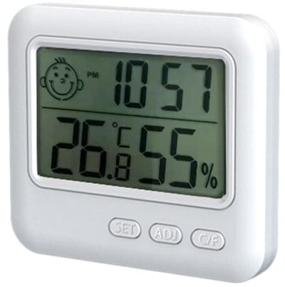 Digitale Thermometer Hygrometer met Hoogtenauwkeurigheid en Klokfunctie voor Binnen