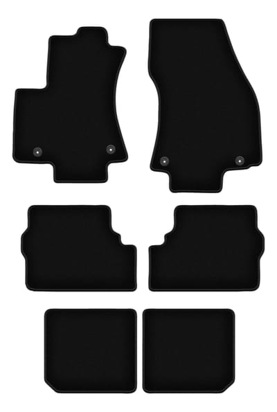 Wielganizator WLG-BASIC – Auto Vloermatten – Opel Zafira A 7-zitter (1999-2005) – Zwart – Basisbescherming