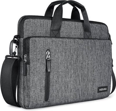 Laptoptas 14 inch- notebooktas-waterdichte laptophoes-sleeve-case voor dames heren schoudertas-grijs