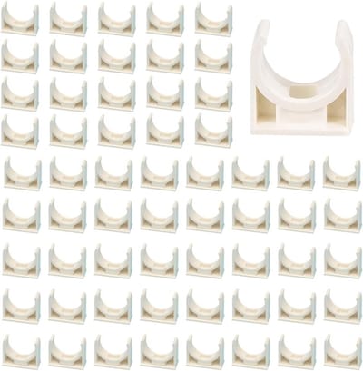 20mm PPR Buisklemmen - 60 Stuks Universele Steun voor Tuin en Zwembad, Duurzame Plastic Klemmen voor Pijpbevestiging