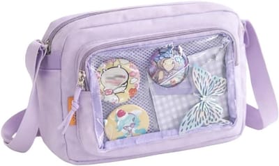 Crossbody Tas - Schoudertas Portemonnee - Dagelijks Gebruik - Compact en Lichtgewicht - 28.4 x 19.1 cm - Paars