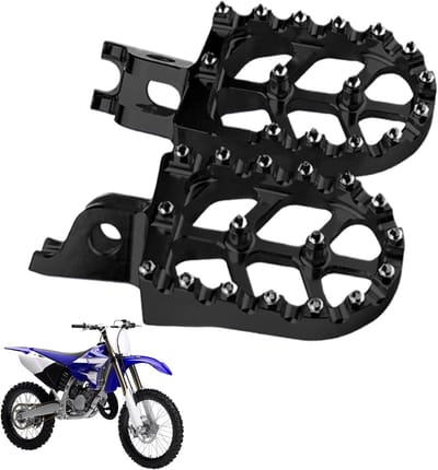 Fiets voetsteunen - Motor haringen - Verbeteren rijervaring - Betrouwbaar antislip - Universele pasvorm - Zwart