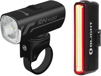 Oplaadbare Fietskoplamp en Achterlichtset - 400 Lumen LED Fietsverlichting met 5 Modi voor Buiten en Kamperen