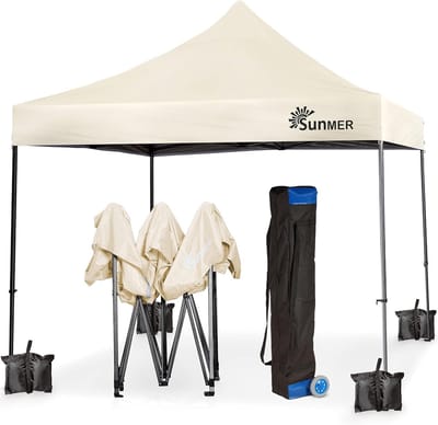 Waterdicht Pop-Up Paviljoen 3x3m met Sterk Stalen Frame en Draagtas