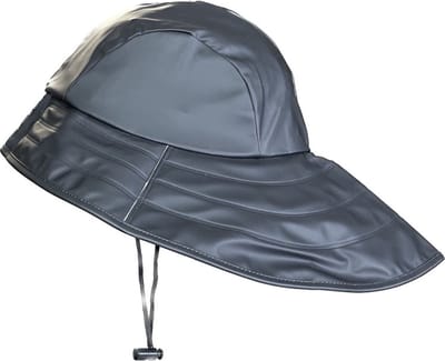 Zwarte SoftSkin zuidwester / regenhoed van BMS M
