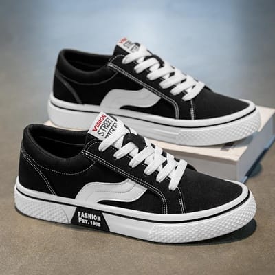 Heren Lente Nieuwe Ademende Joker Skateboard Schoenen Heren Zachtzool Sport Casual Schoenen Mode Canvas Schoenen Heren. 40 white