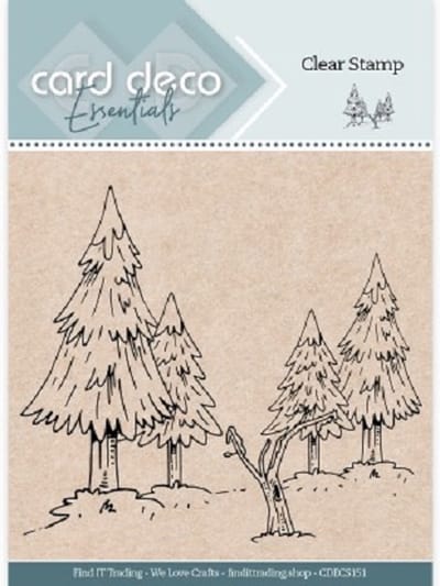 Card Deco Essentials - Clear Stamp - Winter Forest