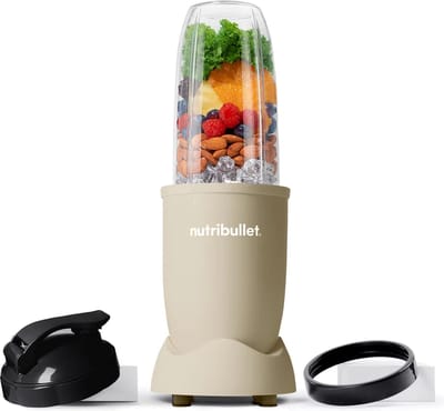 Nutribullet Exclusive Pastel - Blender - 900 Watt - Smoothie Maker - Incl. To Go Deksel & Accessoires - 700 ml Drinkbeker BPA & BPS-vrij - Sand - Beige