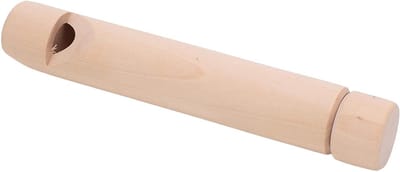 Houten Fluit - Speelgoed Instrument - Muziek Ontwikkeling - Ritmische Geluiden - 17 cm - Houtkleur