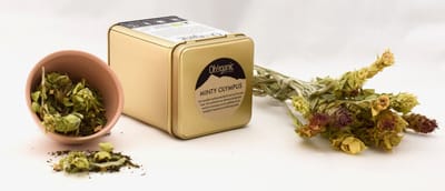 Oh!rganic - Minty Olympus - Griekse bergthee met munt - Luxe bewaardoos - BIO - Theïnevrij - Handgeoogst