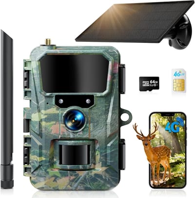 Wildcamera met Nachtzicht - 4K Ultra HD - Oplaadbaar - Waterdicht - Dierenlog