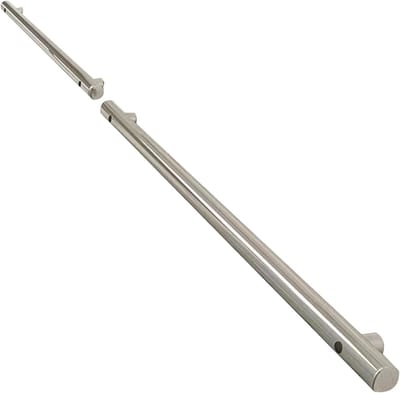 Trapleuning Metaal - Handgreep Stang - Veiligheid Trap - Industriële Stijl - 150cm Lengte - Zwart