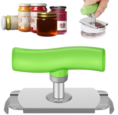 Allecto - Effortless Can Opener - Jar Opener - Handige tool voor ouderen - Groen - Flessenopener - Voor gebruik thuis, op vakantie en in de winkel