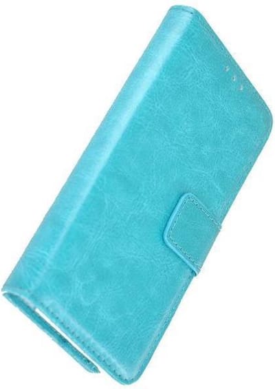 Geschikt voor Huawei Y6 2017 Turquoise effen Wallet Bookcase Hoesje