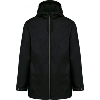 Kariban Uniseks fleecejas met gevoerde capuchon K6153 - Black - XS