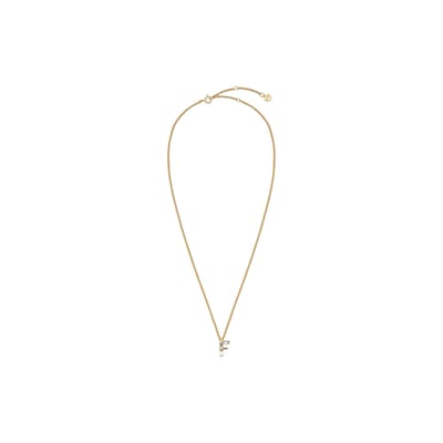 Fendi First Logo Hanger Ketting Dames ketting Goud 8AH718ALI3F089U Box,F,Gold white