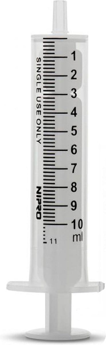 25 Stuks 10ml. Spuitjes zonder naald - Met inhoudsindeling - Voor Hobbydoeleinden