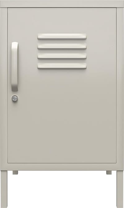 Bradford-Accenttafel - 1-Deur - Taupe Metaal