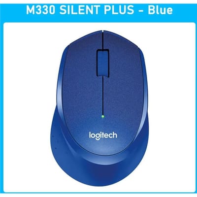 Souris Logitech M330 Silencieuse Souris Sans Fil Souris de Bureau Souris Droite avec Micro-Récepteur Sans Fil bleu