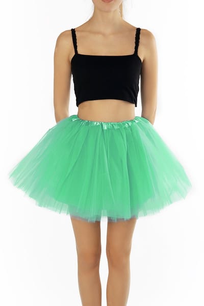 KIMU® Tutu Mint Groen Tule Rokje - Maat 98 104 110 116 - Mintgroene Petticoat Rok Peuter Kleuter - Ballet Turnpakje Meisje Fee Festival