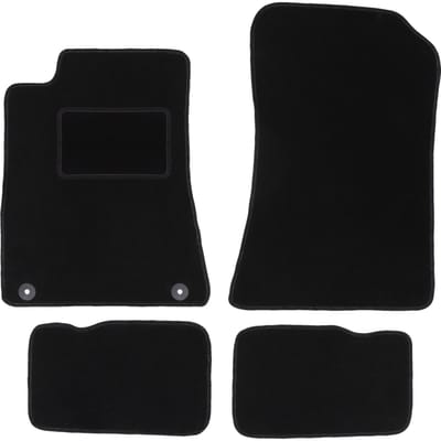 Zwarte velours vloermatten voor: Mercedes SL R129 roadster (1998-2002)