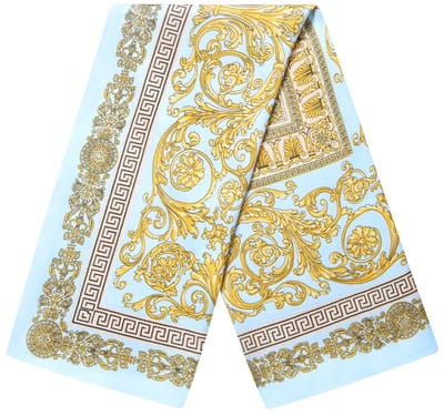 Zomersjaals bloemen casual polyester dagelijkse accessoires - Babyblauw