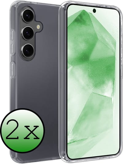 Hoesje 2 Stuks - Geschikt voor Samsung Galaxy A56 - Sterk & Shockproof - Case Siliconen - Back Cover - Telefoon Hoes - Transparant