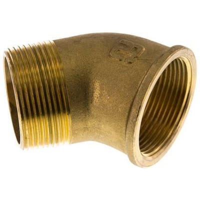 Rp 1 1/2'' x R 1 1/2'' F/M Messing L-Fitting 45graden 16 Bar - FL2E-FM-B-112R-45
