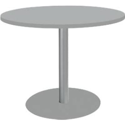Schäfer Shop  Select Tafel met schotelvoet, Ø 1000 x H 717 mm, lichtgrijs