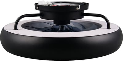 REALITY MUONIO - Ventilator - Zwart mat - incl. 1x SMD 20 W - Afstandsbediening - Geintegreerde dimmer - Traploos instelbare lichtkleur - Geheugenfunctie - 3 snelheidsinstellingen - Zomer- en wintermodus