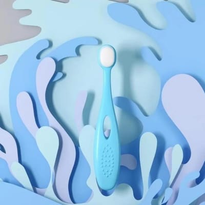 Brosses à dents ultra-douces pour enfants, blanchiment des dents, soins dentaires, articles bon marché, pour bébés et enfants bleu