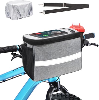 Geïsoleerde Fietsstuurtas voor Voedsel en Drankjes - Waterbestendige Fietsmand voor Kinderen en Volwassenen