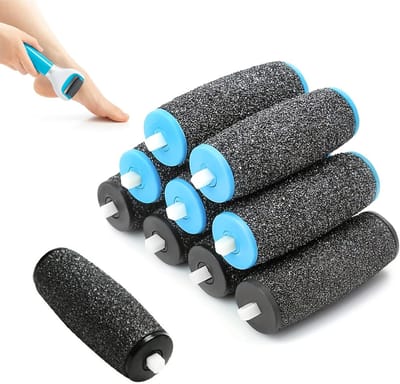 10 Stuks - Eeltverwijderaar navulrol - Eeltverwijderaar - Puimsteen - Vervangende Rollers - Geschikt voor Dr. Scholl Elektrische Voetvijl - Puimsteen - Extra Grof, Medium & Fijn - Eeltvijl Opzetstukjes - Gladde Voeten - Voordelige Set