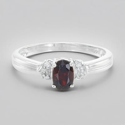 Cavill - 925 Sterling Zilver Ring - 0,77 ct Ovale Chocolade Zirkoon Tanzania & 0,037 ct Cambodjaanse Zirkonen - Maat 17