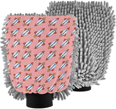 Washandschoen Set - Schoonmaak Doeken - Auto Poetsen - 2-In-1 Ontwerp - 2 Maten - Meerkleurig