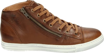 AQA Shoes - A8780 - Hoge sneakersVeterbootsDames veterschoenenDames sneakersHalf-hoge schoenen - Kleur: Cognac - Maat: 38