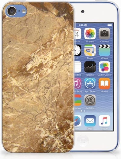 Apple iPod Touch 5 | 6 TPU Siliconen Hoesje Marmer Creme