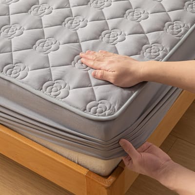 Waterdichte Verdikte Matrasbeschermer Pad Wasbaar Jacquard Hoeslaken Latex Mat Bedovertrek 120x200 120/150/180/200x200cm Only 1 Pillowcase