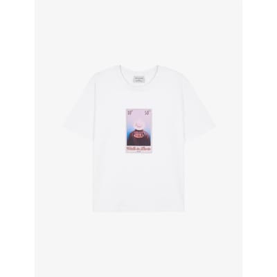 "Leather Jacket" Stamp T-Shirt