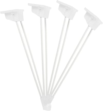 Opvouwbare Tafelpoten - Set van 4 - Meubels Maken - Corrosiebestendig Metaal - 30.5 cm - Wit