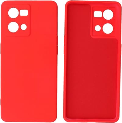 Fashion Backcover Telefoonhoesje - Color Hoesje - Geschikt voor Oppo Reno 8 4G - Rood