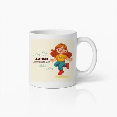 Autisme Bewustzijnsdag Mok – Ondersteun en Vier Neurodiversiteit – Inspirerend Cadeau Koffiemok 330ml