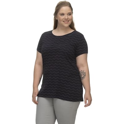 T-shirt dames Ragwear Mintt Zig Zag Plus