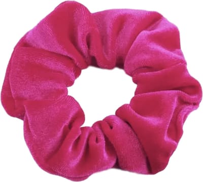 Lajetti - Scrunchie Velvet Fuchsia Haarelastiek Haaraccessoire - 1 stuk