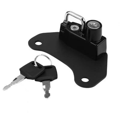 Dailygoods- Helm Slot Eenvoudig te Installeren - Motorhelm Slot - Aluminiumlegering - Lichtgewicht - Duurzaam - Compact Ontwerp - Helmslot