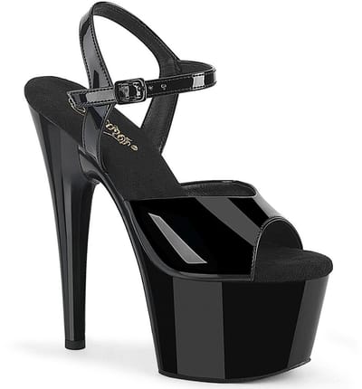 Pleaser - ADORE709WR Sandaal met enkelband - US 5 - 35 Shoes - Zwart